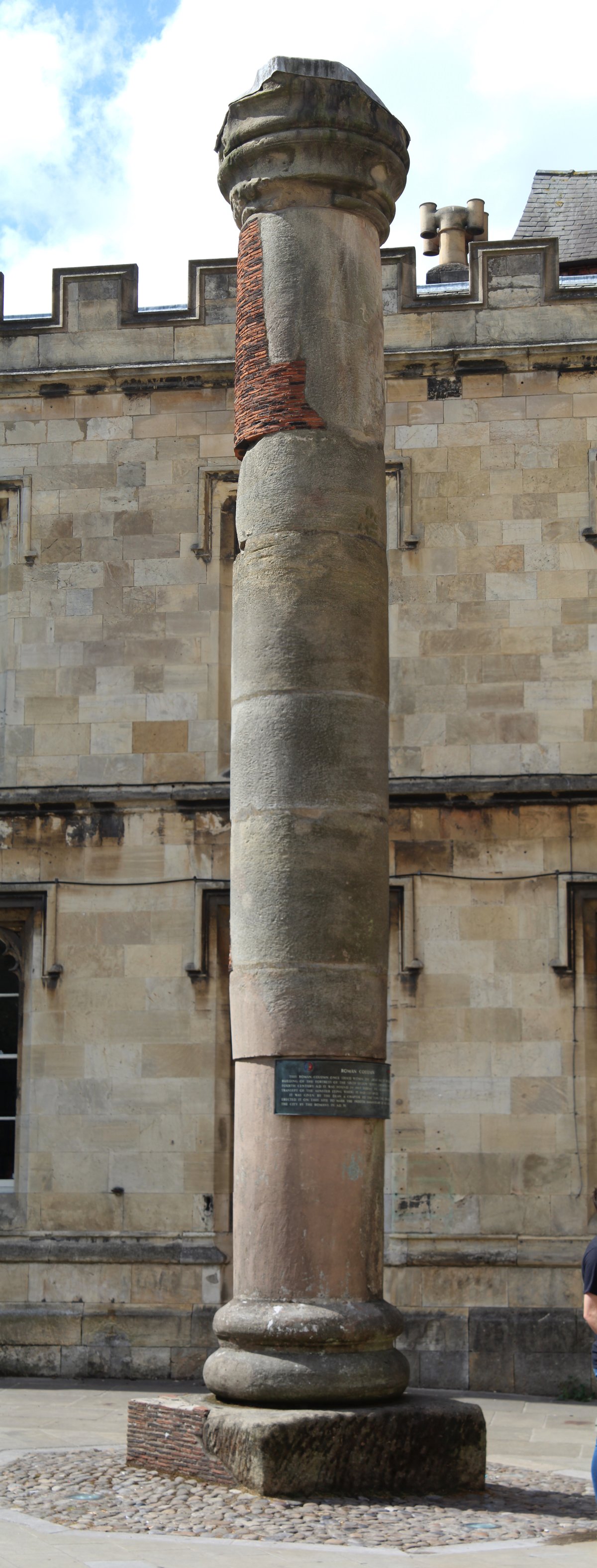 The Eboracum Roman column that bore witness to a Roman emperor's demise