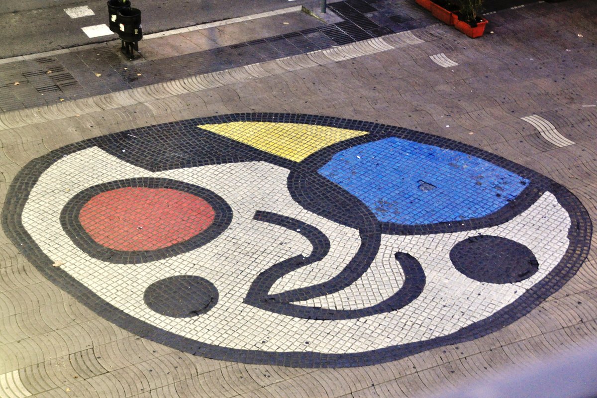 The history of the Joan Miró pavement mosaic in Barcelona