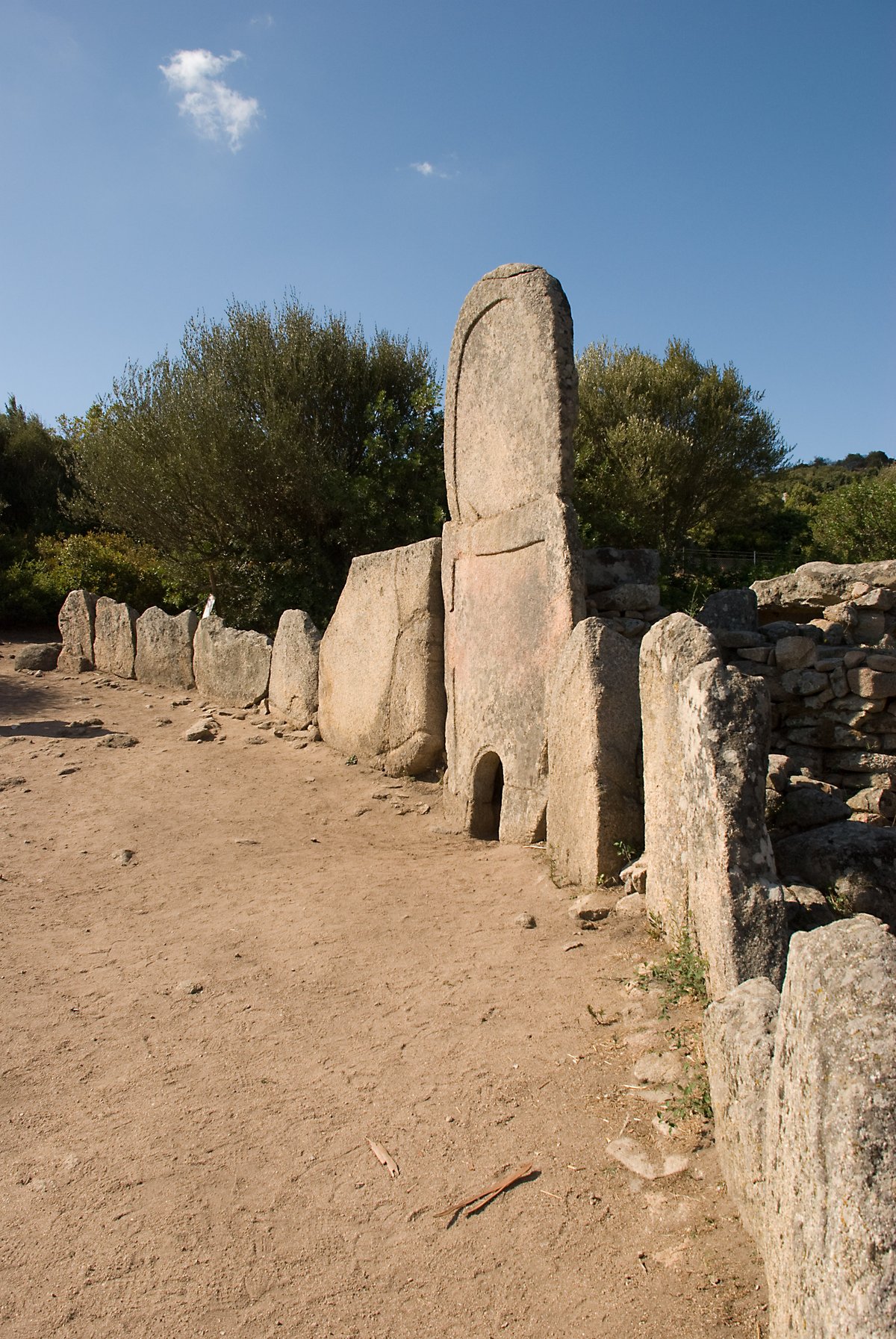 Ancient funerary monument: Coddu Vecchiu's stone graves